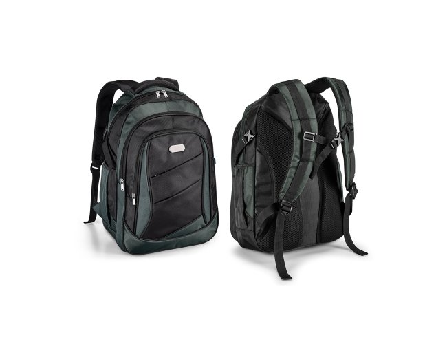 Mochila para notebook. 1680D e 300D. Com 2 compartimentos. Compartiment