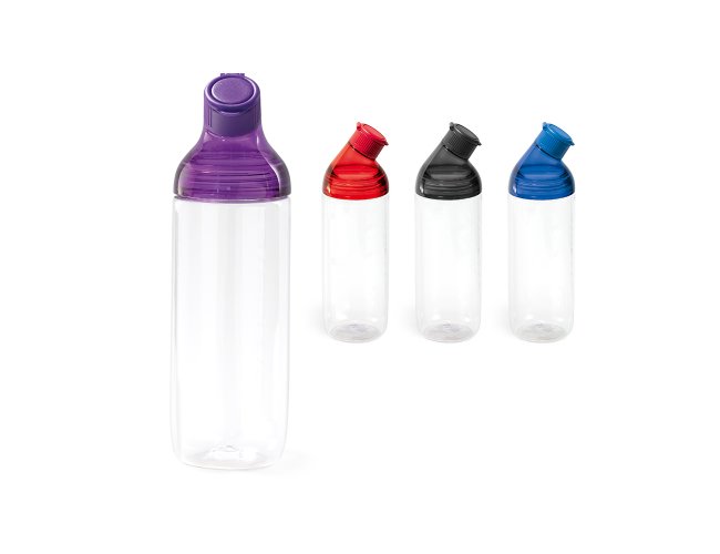 Squeeze. Tritan  e AS. Capacidade: 900 ml. Com argola para transporte.