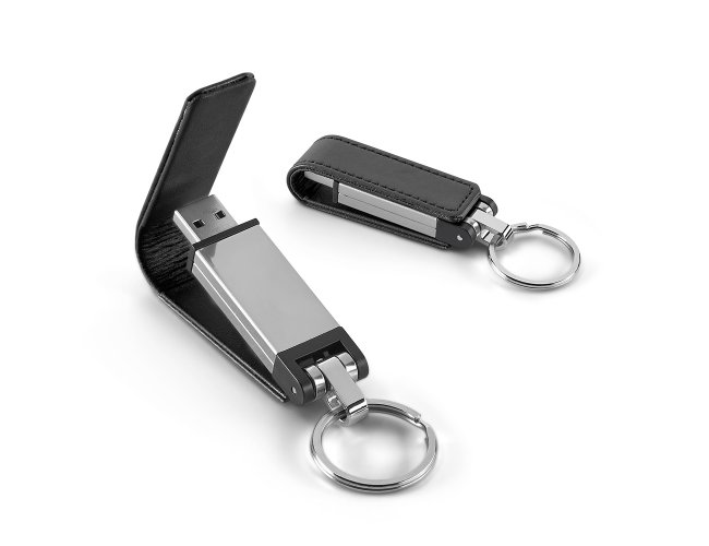 PEN DRIVE EM COURO SINTTICO (16GB)