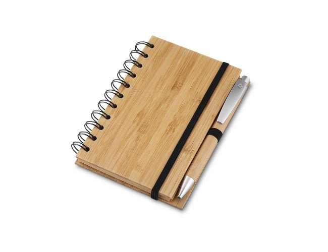 Caderno ecolgico com caneta personalizado