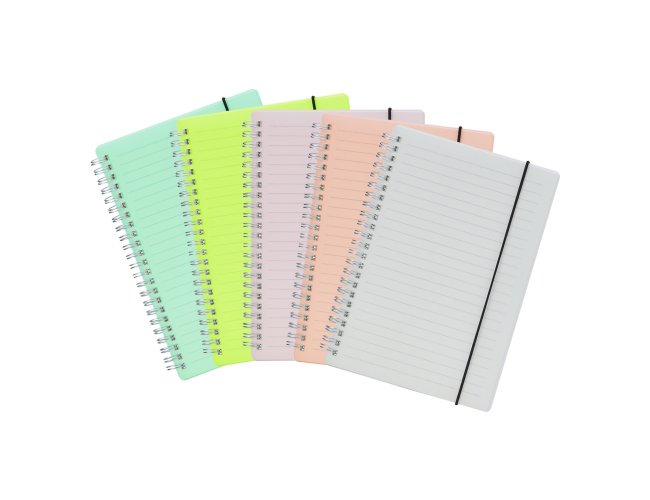 CADERNO A5 PLSTICO