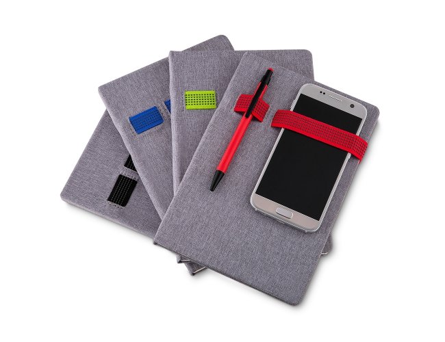 CADERNO PORTA CELULAR + CANETA