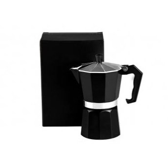 Cafeteira Italiana Em Alumnio - Preta - 250Ml