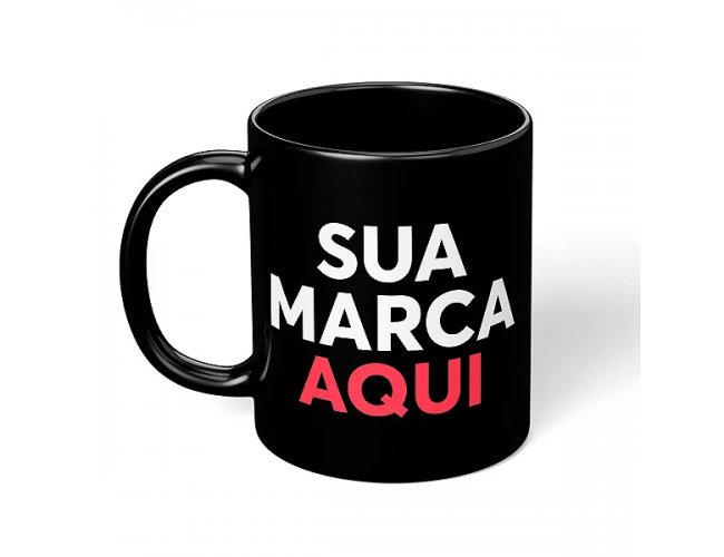 CANECA PRETA PERSONALIZADA