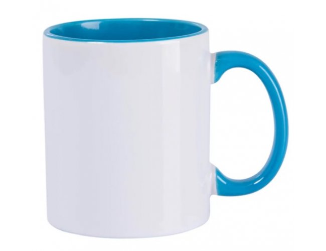 CANECA DE PORCELANA COM INTERIOR COLORIDO